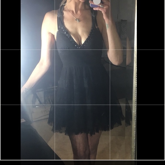 CLEARANCE-Free People RARE Embellished Detail Mini - Picture 1 of 8